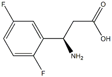 (3R)-3-AMINO-3-(2,5-DIFLUOROPHENYL)PROPANOIC ACID Structure