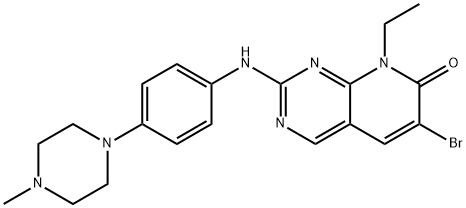 6-Bromo-8-ethyl-2-[[4-(4-methylpiperazin-1-yl)phenyl]amino]-8H-pyrido[2,3-d]pyrimidin-7-one Structure