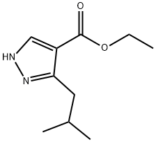 ethyl 3-isobutyl-1H-pyrazole-4-carboxylate Structure