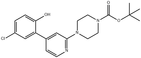 tert-butyl4-(4-(5-chloro-2-hydroxyphenyl)pyridin-2-yl)piperazine-1-carboxylate Structure