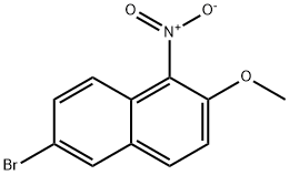 6-Bromo-2-methoxy-1-nitronaphthalene Structure