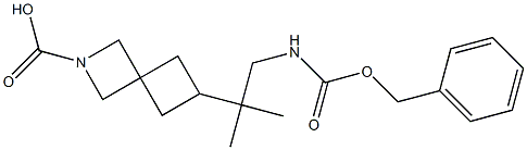 2-Azaspiro[3.3]heptane-2-carboxylic acid 6-[[(phenylmethoxy)carbonyl]amino]-,1,1-dimethylethyl ester 구조식 이미지