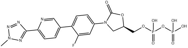 1239662-48-6 ((R)-3-(3-fluoro-4-(6-(2-methyl-2H-tetrazol-5-yl)pyridin-3-yl)phenyl)-2-oxooxazolidin-5-yl)methyl trihydrogen diphosphate