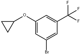 1-bromo-3-cyclopropoxy-5-(trifluoromethyl)benzene Structure