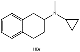 Cyclopropyl-methyl-(1,2,3,4-tetrahydro-naphthalen-2-yl)-amine hydrobromide Structure