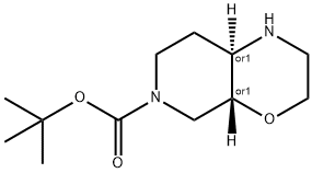 Trans-Tert-Butylhexahydro-1H-Pyrido[3,4-B][1,4]Oxazine-6(7H)-Carboxylate 구조식 이미지