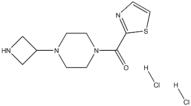 (4-(azetidin-3-yl)piperazin-1-yl)(thiazol-2-yl)methanone dihydrochloride 구조식 이미지