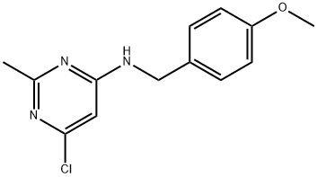 N-(4-methoxybenzyl)-6-chloro-2-methylpyrimidin-4-amine Structure