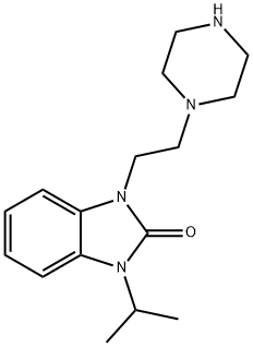 1-isopropyl-3-(2-(piperazin-1-yl)ethyl)-1H-benzo[d]imidazol-2(3H)-one 구조식 이미지