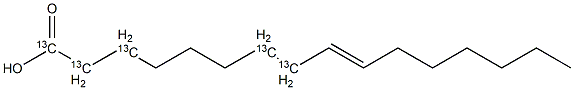 trans-9-Hexadecenoic acid-1,2,3,7,8-13C5
		
	 구조식 이미지