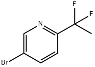 5-Bromo-2-(1,1-difluoroethyl)pyridine Structure