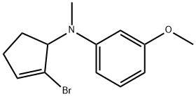 N-(2-Bromocyclopent-2-en-1-yl)-3-methoxy-N-methylaniline Structure