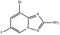 8-Bromo-6-fluoro-[1,2,4]triazolo[1,5-a]pyridin-2-ylamine Structure