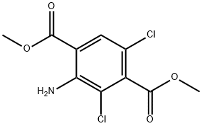 2-Amino-3,5-dichloro-1,4-benzenedicarboxylic Acid 1,4-Dimethyl Ester Structure