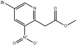 methyl 2-(5-bromo-3-nitropyridin-2-yl)acetate 구조식 이미지