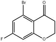 5-BROMO-7-FLUOROCHROMAN-4-ONE Structure