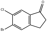 5-Bromo-6-chloro-indan-1-one Structure