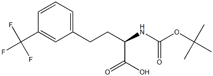 Boc-3-trifluoromethyl-D-homophenylalanine Structure