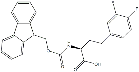 Fmoc-3,4-difluoro-L-homophenylalanine 구조식 이미지