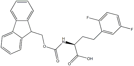 Fmoc-2,5-difluoro-L-homophenylalanine 구조식 이미지