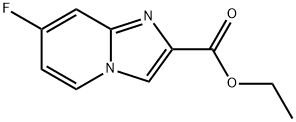 7-플루오로-이미다조[1,2-a]피리딘-2-카르복실산에틸에스테르 구조식 이미지