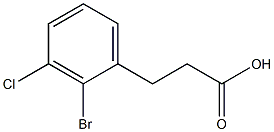 3-(2-Bromo-3-chloro-phenyl)-propionic acid 구조식 이미지