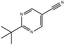 2-tert-butylpyrimidine-5-carbonitrile 구조식 이미지