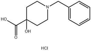 1-Benzyl-4-hydroxypiperidine-4-carboxylic acid hydrochloride Structure