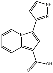 3-(1H-Pyrazol-3-Yl)-Indolizine-1-Carboxylic Acid 구조식 이미지