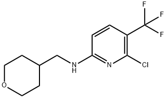 6-Chloro-N-((tetrahydro-2H-pyran-4-yl)methyl)-5-(trifluoromethyl)pyridin-2-amine 구조식 이미지