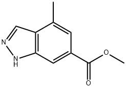 Methyl 4-methyl-1H-indazole-6-carboxylate Structure