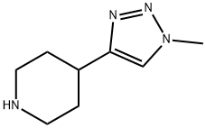Piperidine, 4-(1-methyl-1H-1,2,3-triazol-4-yl)- Structure