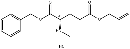 (S)-5-allyl 1-benzyl 2-(methylamino)pentanedioatehydrochloride Structure