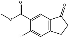 METHYL 6-FLUORO-3-OXO-2,3-DIHYDRO-1H-INDENE-5-CARBOXYLATE Structure