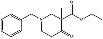 3-METHYL-4-OXO-1-(PHENYLMETHYL)-3-PIPERIDINECARBOXYLIC ACID ETHYL ESTER 구조식 이미지