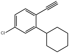 4-Chloro-2-cyclohexyl-1-ethynylbenzene Structure