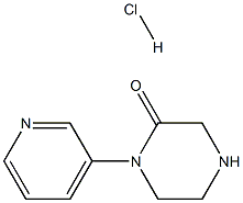 1-(3-pyridinyl)-2-piperazinone hydrochloride Structure