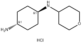 (1R*,4R*)-N1-(Tetrahydro-2H-pyran-4-yl)cyclohexane-1,4-diamine dihydrochloride Structure