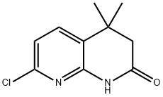 7-Chloro-4,4-dimethyl-3,4-dihydro-1,8-naphthyridin-2(1H)-one 구조식 이미지