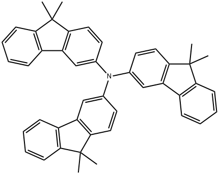 Tris(9,9-dimethylfluoren- 2-yl)amine 구조식 이미지