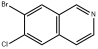 7-Bromo-6-chloroisoquinoline Structure