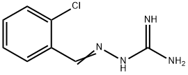 2-[(2-chlorophenyl)methylideneamino]guanidine
 Structure