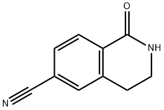 1-oxo-1,2,3,4-tetrahydroisoquinoline-6-carbonitrile 구조식 이미지