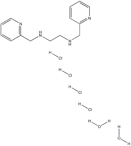 N,N'-Bis(2-pyridylmethyl)-1,2-ethylenediamine Tetrahydrochloride Dihydrate 구조식 이미지