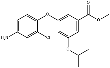 Methyl 3-(4-amino-2-chlorophenoxy)-5-isopropoxybenzoate Structure