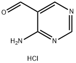 5-Pyrimidinecarboxaldehyde, 4-amino-, hydrochloride 구조식 이미지