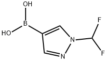 (1-(Difluoromethyl)-1H-pyrazol-4-yl)boronic acid Structure