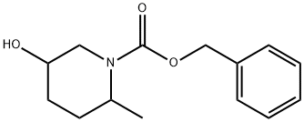 5-Hydroxy-2-Methyl-Piperidine-1-Carboxylic Acid Benzyl Ester Structure