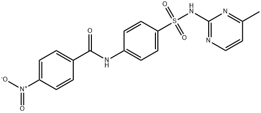 N-{4-[(4-methylpyrimidin-2-yl)sulfamoyl]phenyl}-4-nitrobenzamide 구조식 이미지