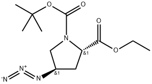 (4R)-1-Boc-4-azido-L-proline ethyl ester 구조식 이미지